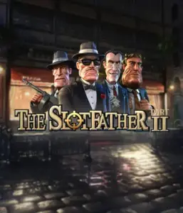 Dive into the nefarious world of The Slotfather Part II game by Betsoft, highlighting four iconic mafia characters set against a dark urban backdrop. This image captures the gritty theme of the mobster lifestyle with its striking character design and evocative setting. Perfect for fans of crime dramas, offering a captivating gaming experience. 