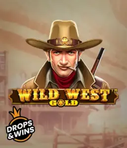  Encounter the rugged sheriff of "Wild West Gold," a captivating slot game by Pragmatic Play. The graphic depicts a confident sheriff with a sheriff’s badge, set against a dusty Old West town backdrop. The game's title is prominently displayed in a rustic font, accentuating the theme of adventure and law enforcement in the wild frontier. 