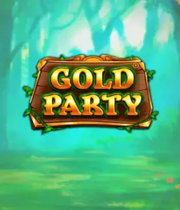 Enter the enchanted forest of the Gold Party game by Pragmatic Play, highlighting a charming wooden sign decorated with golden letters. The backdrop of misty green forest which adds a sense of mystery to the overall ambiance. Ideal for fans of nature-themed slots, promising a delightful adventure. 