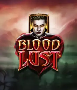 A dark and seductive view of the Blood Lust slot by ELK Studios, featuring gothic vampire symbols and a haunting castle backdrop. Highlighted in this image is the slot's enthralling atmosphere, enhanced by its unique 5-reel and 99-payline structure, appealing for those drawn to the vampire genre.